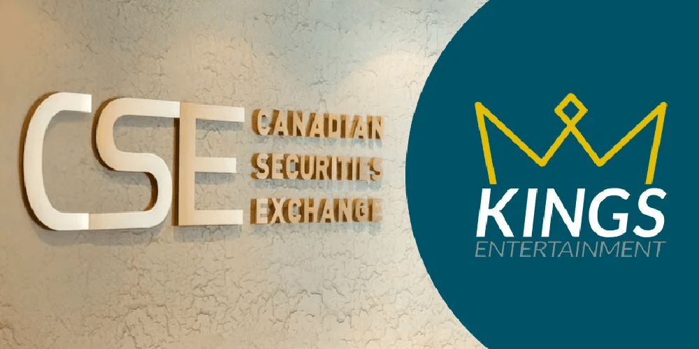 Kings Entertainment Group listings on the Canadian Securities Exchange.